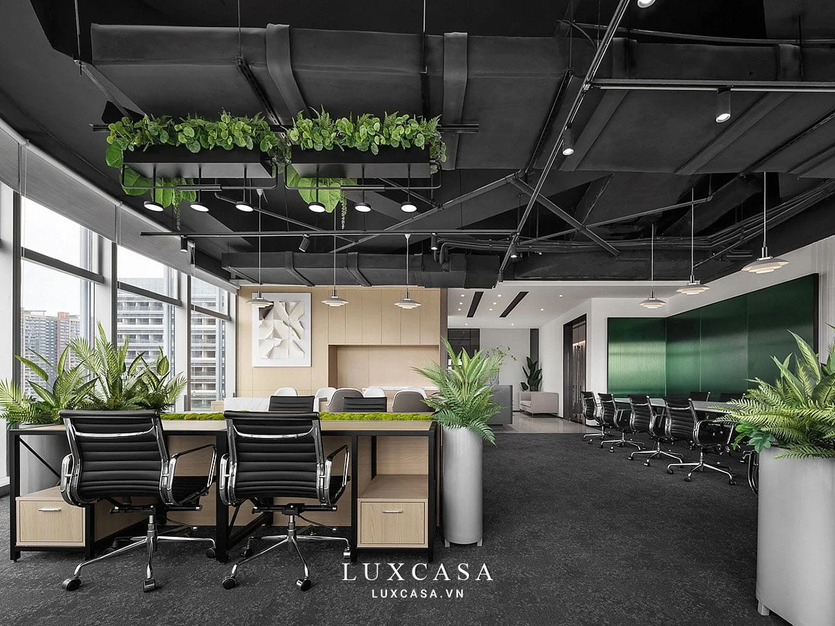 Thiết kế nội thất văn phòng phong cách tối giản