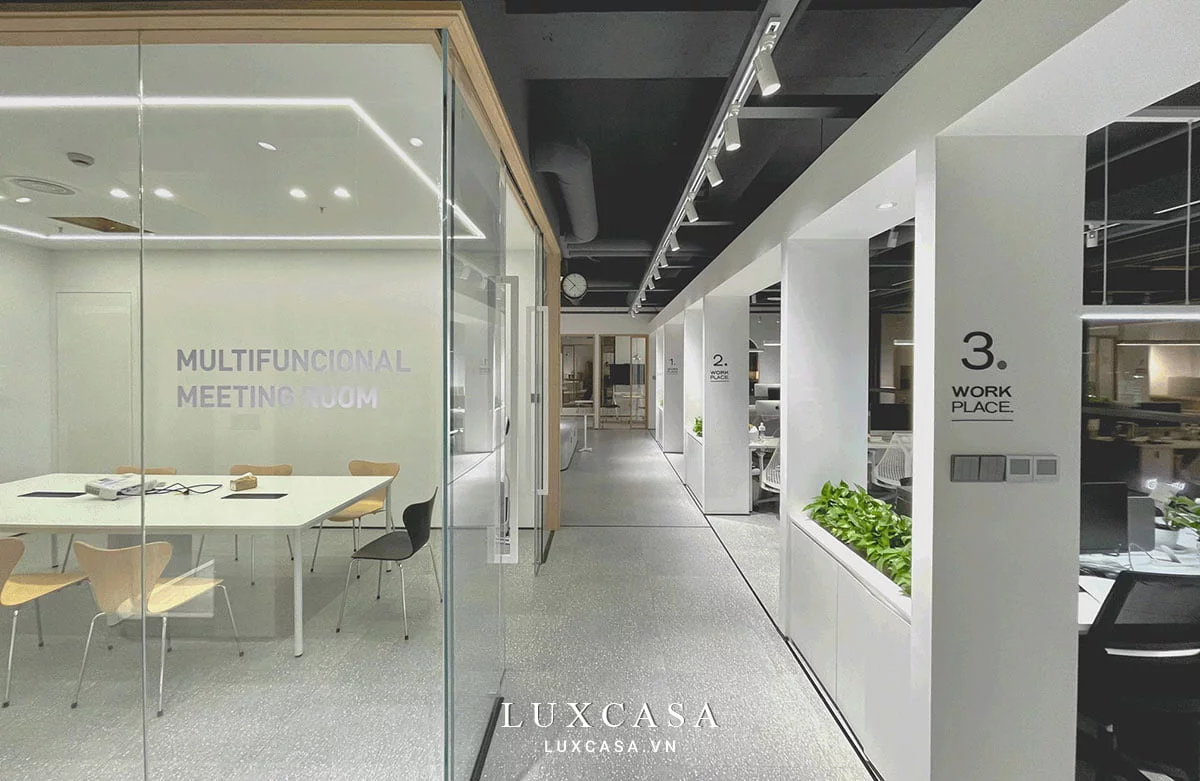 Thiết kế nội thất văn phòng phong cách tối giản