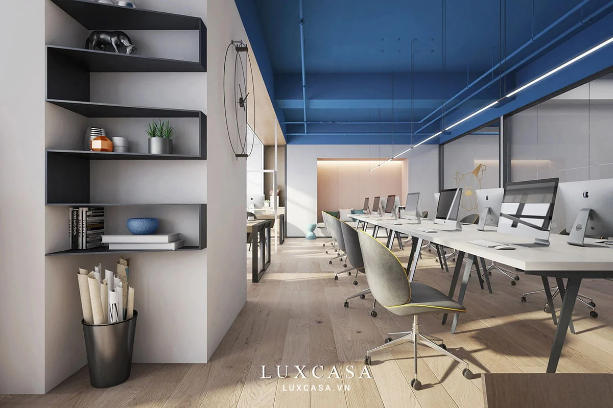 Thiết kế nội thất văn phòng phong cách tối giản