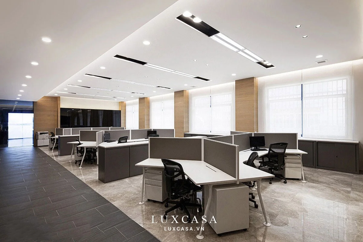 Thiết kế nội thất văn phòng phong cách tối giản