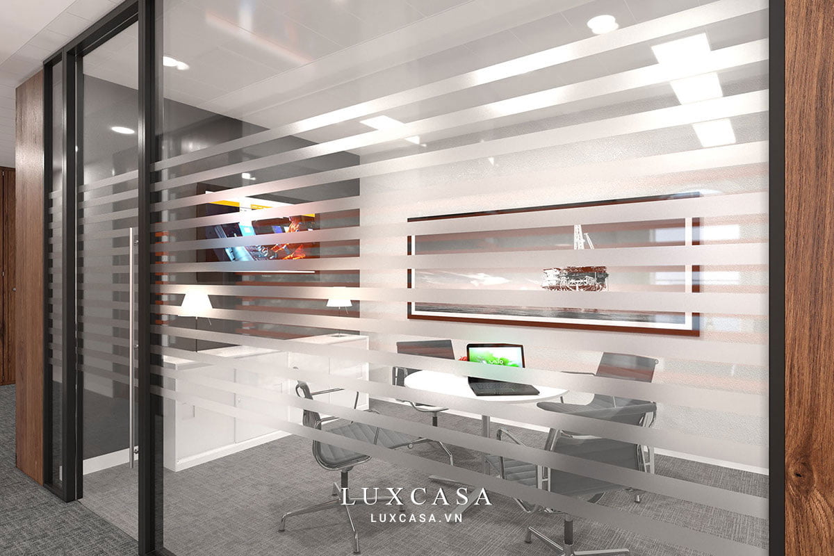 Vật liệu kính thường sử dụng trong thiết kế thi công văn phòng