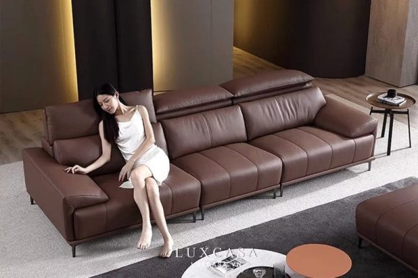Ghế sofa da dáng văng