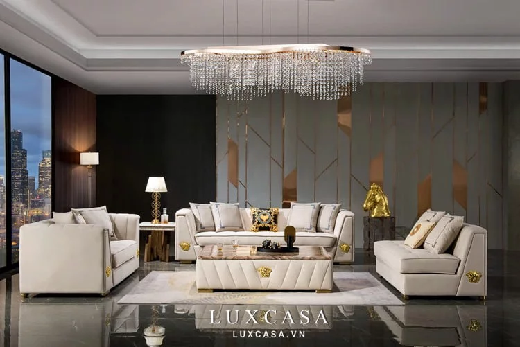 phong cách thiết kế sofa màu xám