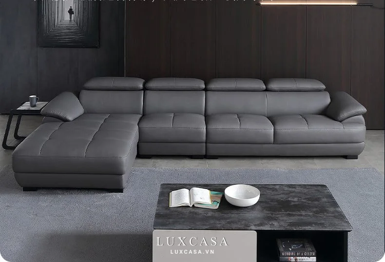 sofa màu xám lông chuột SF423