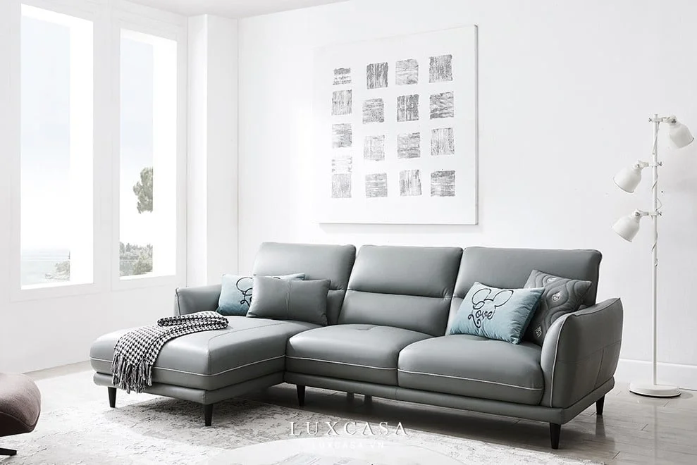 sofa màu xám lông chuột SF419 