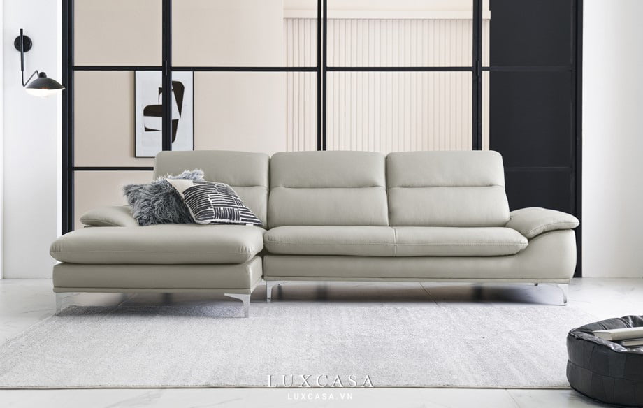 sofa màu xám SF422 tinh tế, thanh lịch