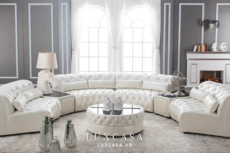 sofa biệt thự tân cổ điển STC204